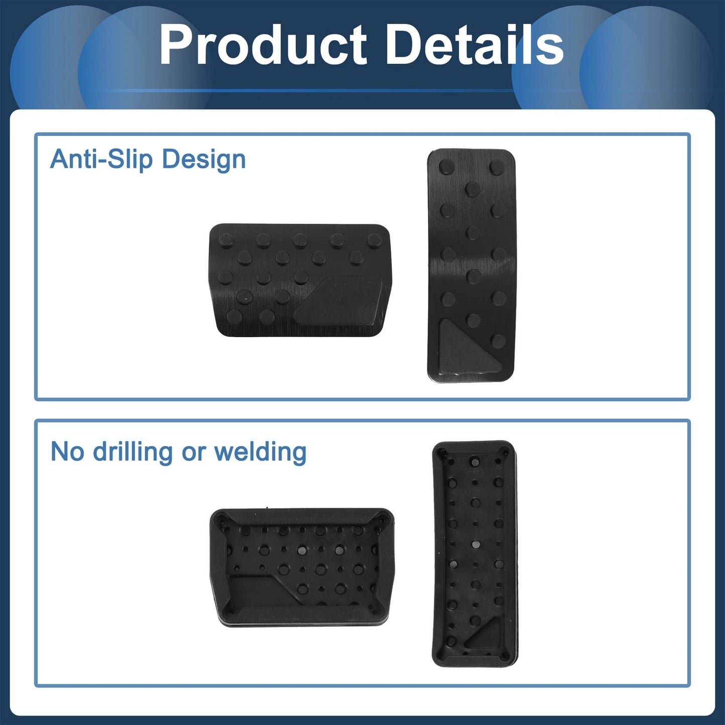 Automatic Foot Accelerator Pedal Covers  for Jeep Wrangler (2018-2024)