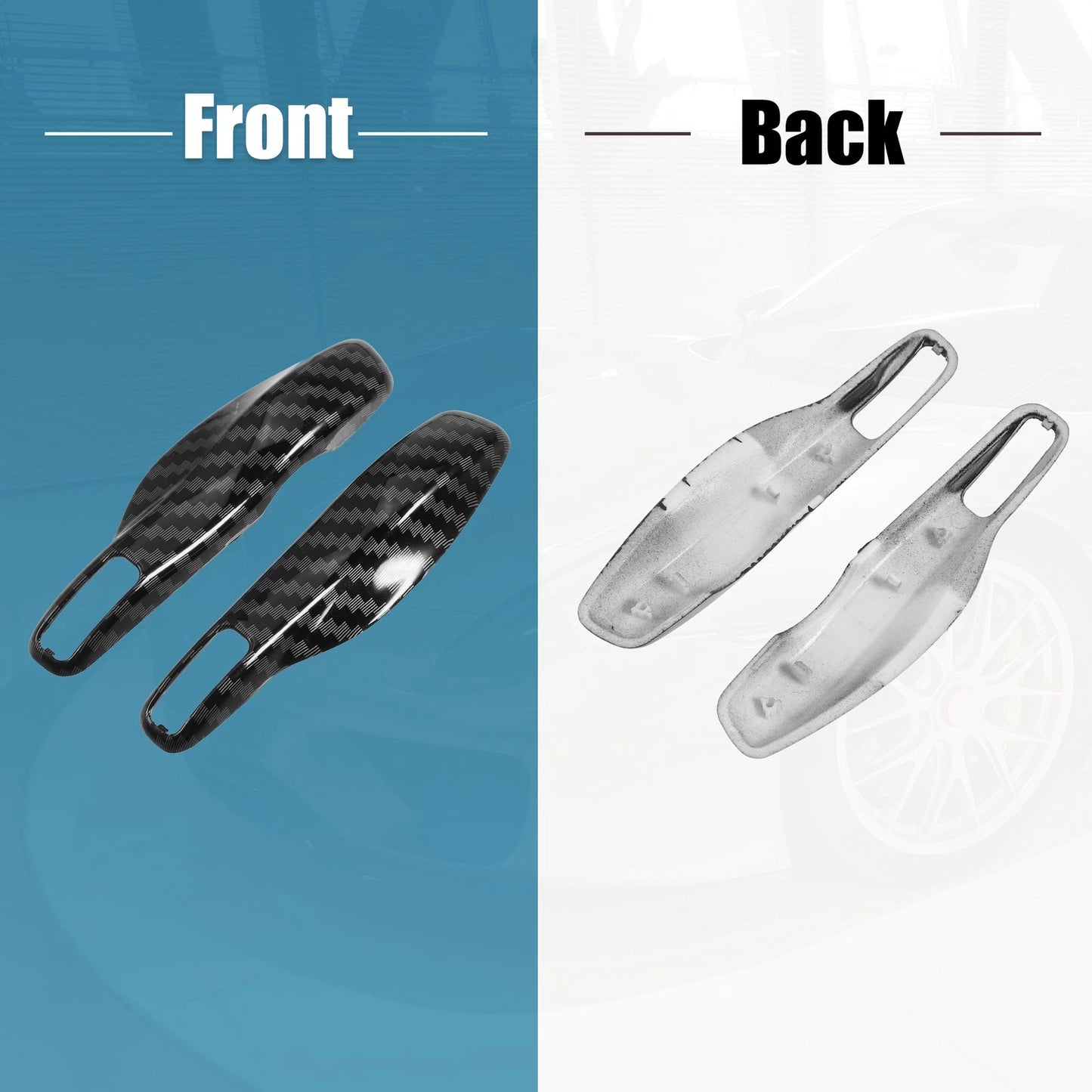Key Cover Case for Porsche Macan Carbon Fiber Pattern Black