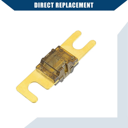 5 x Mini ANL 120A Fuses for Car Motorcycle Audio - Gold Tone