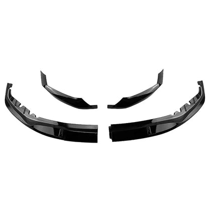 Gloss Black Front Bumper Spoiler Lip for BMW 5 Series G30 M Sport (2017-2020)