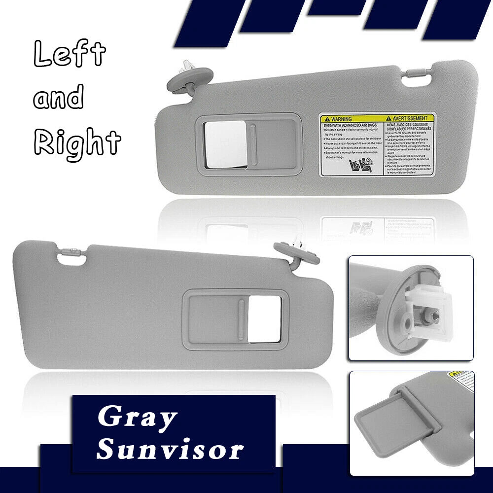 Left Right Sun Visor with Vanity Light for 2008-2013 Toyota Highlander