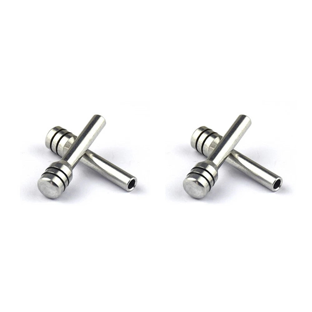 4 x Chrome Aluminum Inner Door Lock Push Knob Pins for Hot Rod Rat Truck