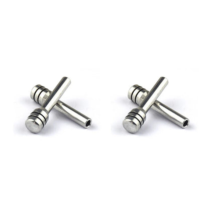 4 x Chrome Aluminum Inner Door Lock Push Knob Pins for Hot Rod Rat Truck
