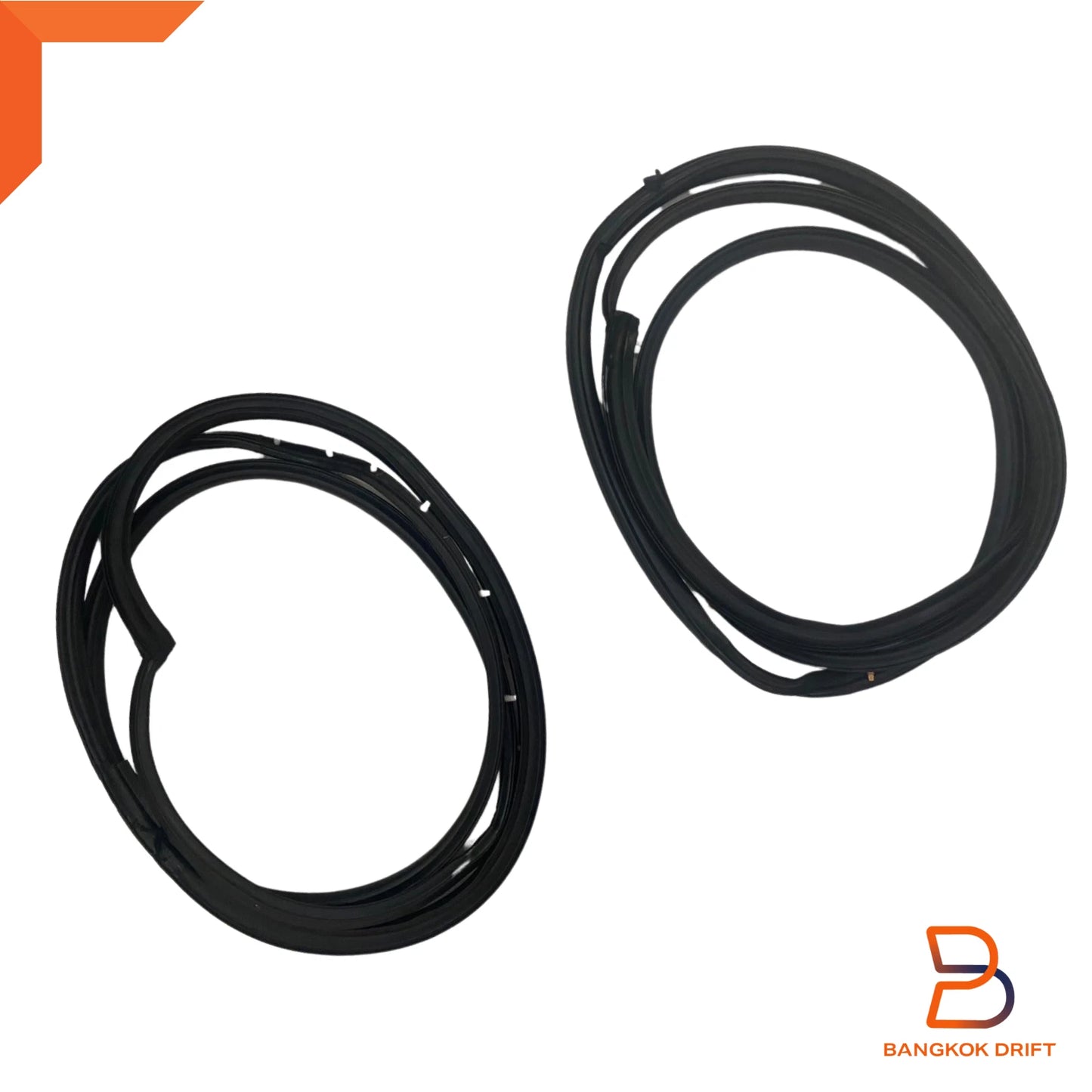 Door Weatherstrip Rubber Seal Pair for Mazda B-Series B2000 B2200 B2600 (1986-1993)