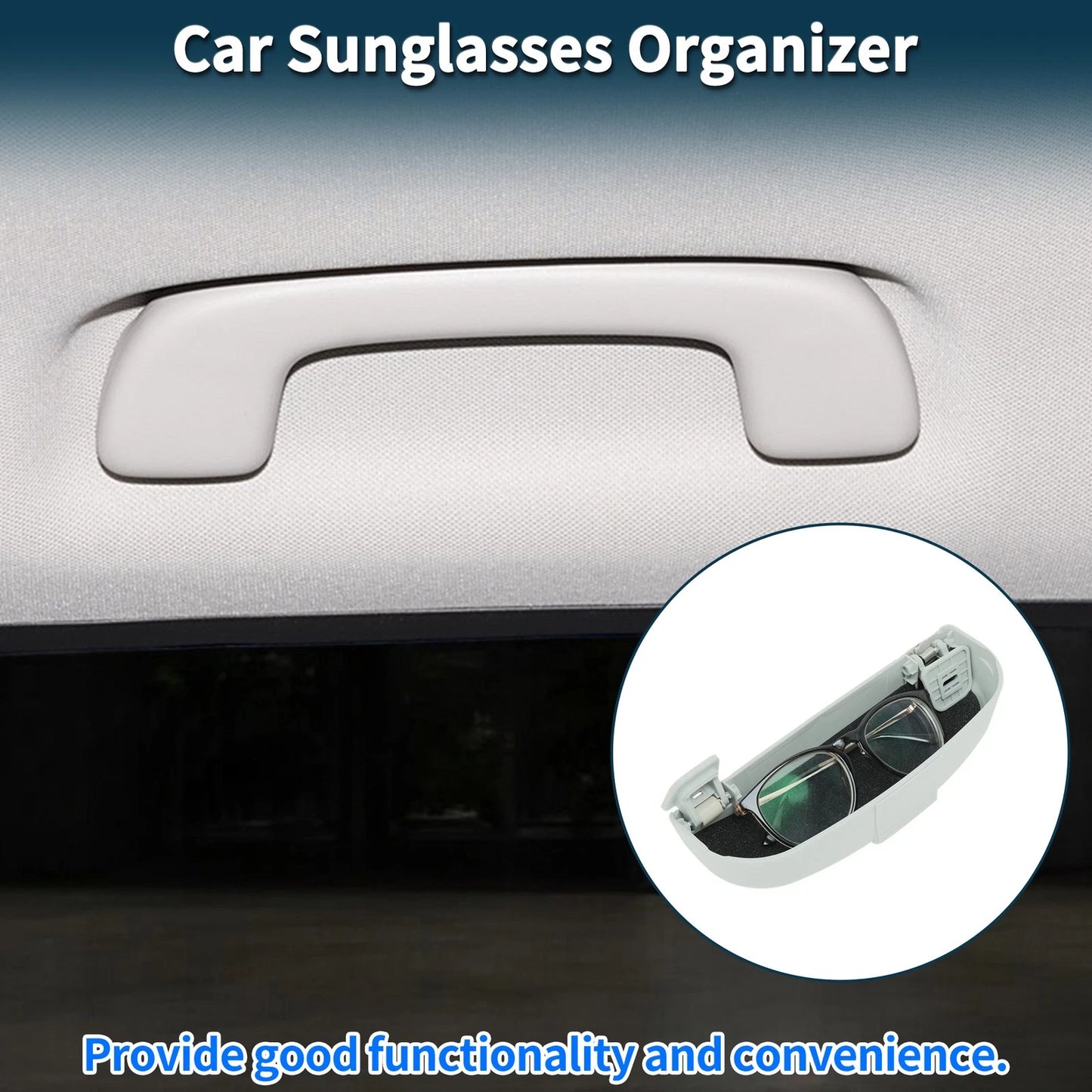 Sunglasses Case for Peugeot 308 (2014-2024) Eyeglasses Holder Storage Box