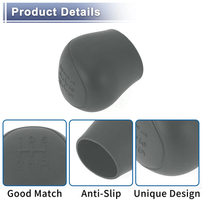 Grey Silicone 5-Gear Manual Gear Shift Knob Cover for Ford C-Max (07-21)