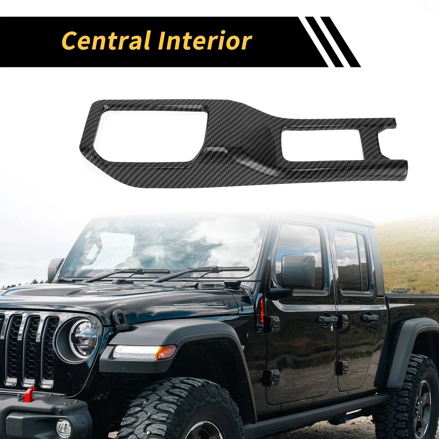 4WD Gear Shift Panel Cover for Jeep Wrangler JL JLU (2018-2023)