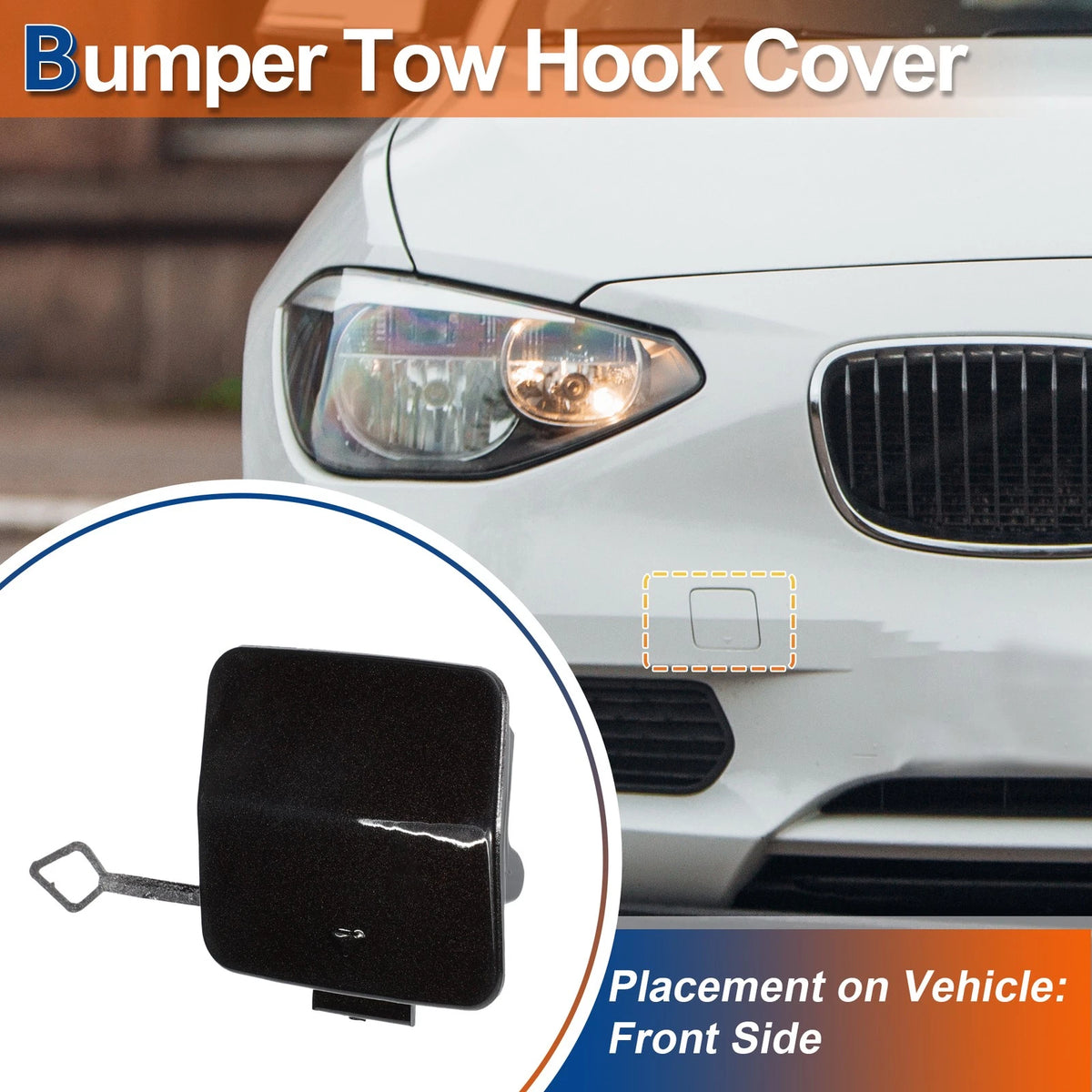Bumper Tow Hook Cover for BMW Sparkling Brown Metallic (No. 51117292947)