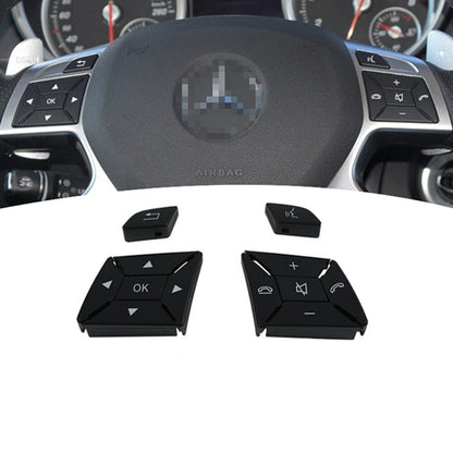 Steering Wheel Control Switch Button Cover Kit for Benz GL (2013–2015)