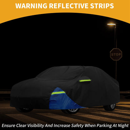 Car Cover Waterproof with Door Zipper Oxford Cloth for Toyota Camry
