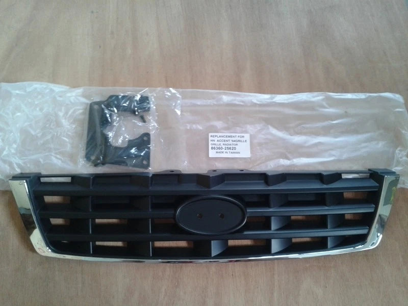 Front Grill for Hyundai Accent LC 2003-2006 Chrome & Black (2003-2006)