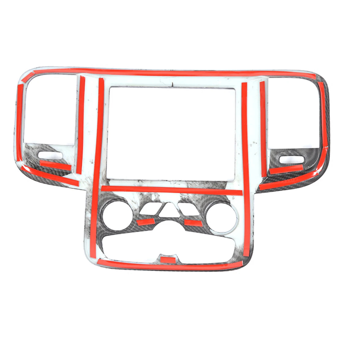 Carbon Fiber Console Navigation GPS Panel Cover for Dodge Ram (2011-2017)