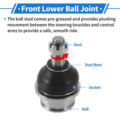 2 x Front Lower Ball Joints for Toyota Tacoma (2005-2022)