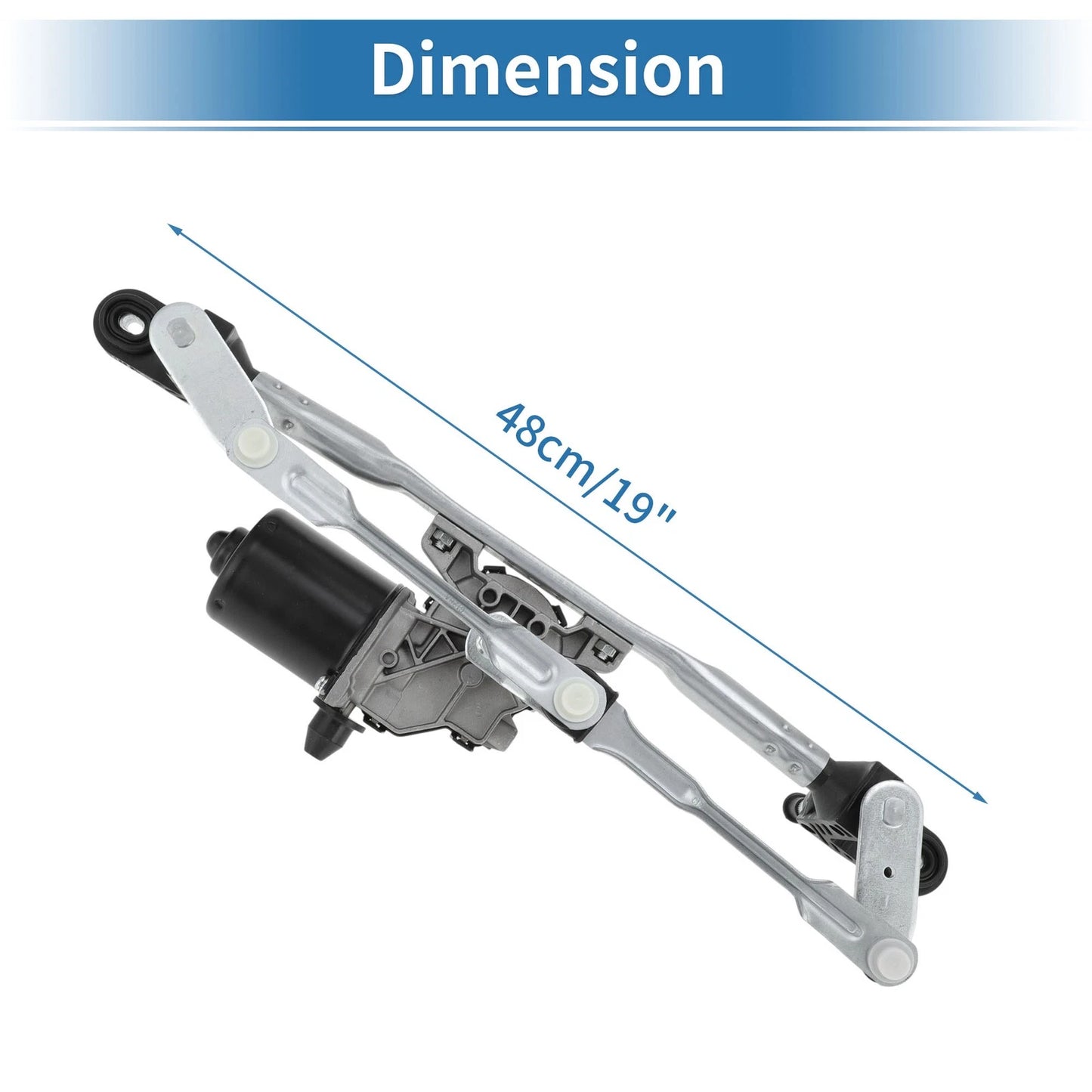 Front Windscreen Wiper Motor with Linkage for Ford KA (2008-2016)