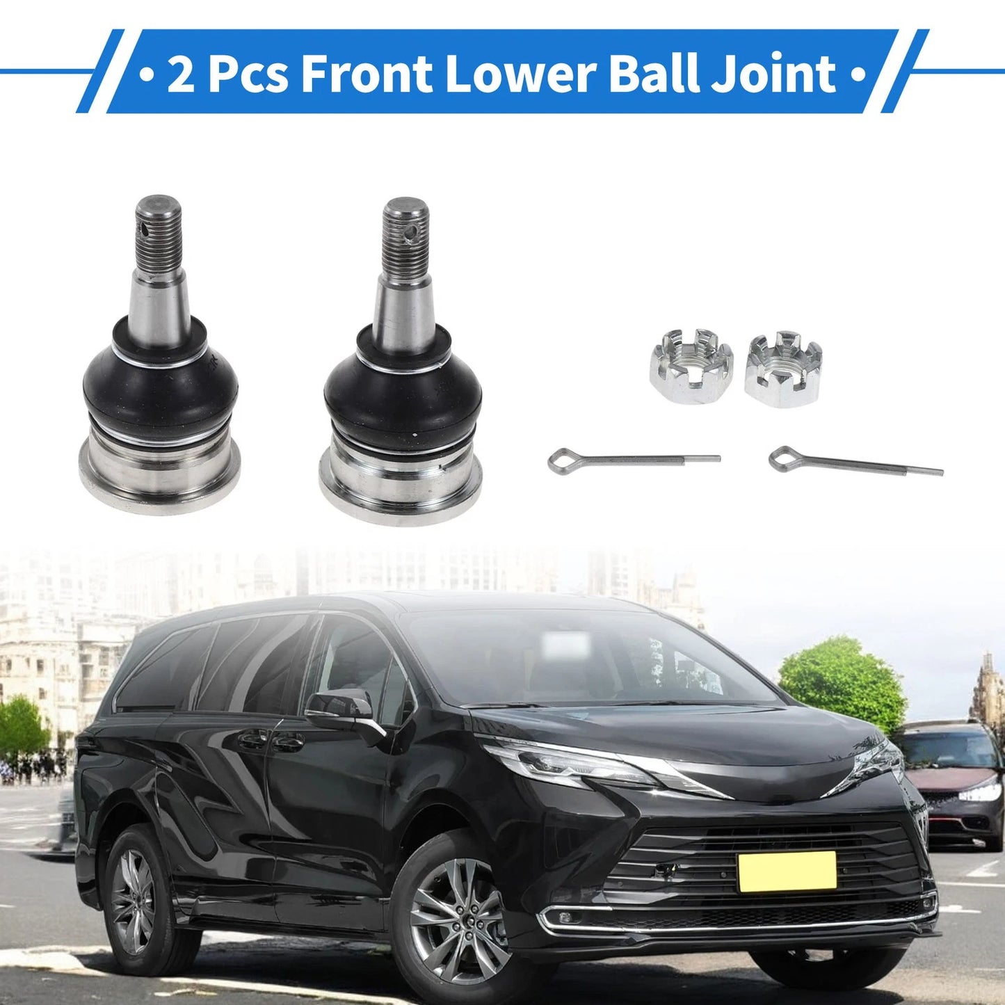 2 x Front Lower Ball Joints for Toyota Yaris (1999–2005)