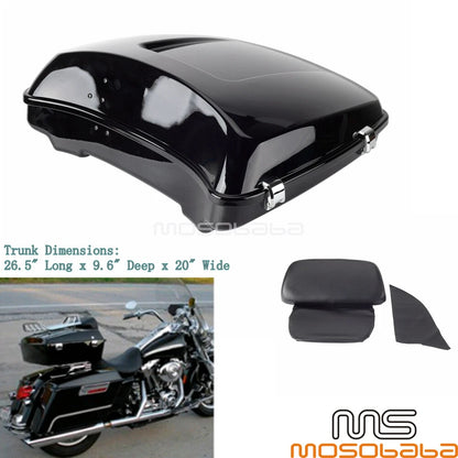 Trunk Pack & Backrest for Harley Touring FLHT FLHR FLHRSE6 FLHXS FLTRX (2014-2023)