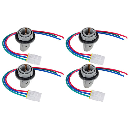 4X Turn Signal Lamp Bulb Socket Harness for Honda Accord Civic (2003-2005)