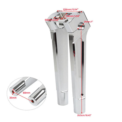 10" Pullback Handlebar Riser for Harley Dyna M8 Softail Street Bob (2018-2021)