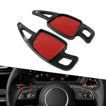 Black Steering Wheel Paddle Shifter Extensions for Audi A3 A4 A5 A6 A7 S4 S5