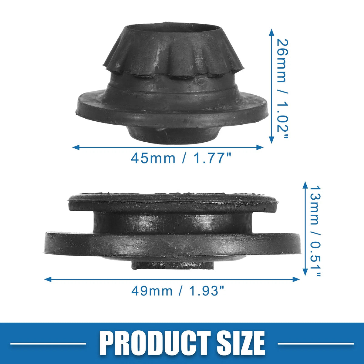 Radiator Mount Bushing for Nissan Altima Murano Quest (2002-2012) - Set of 4