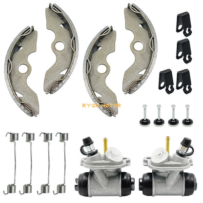 Front Brake Wheel Cylinders W/Shoes for Honda TRX300 FourTrax 2x4 (1988–1992)