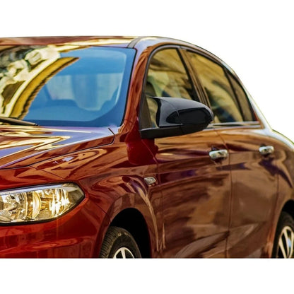 Mirror Cover for Dodge Neon Fiat Tipo Sedan HB (2016-2023) Gloss Black