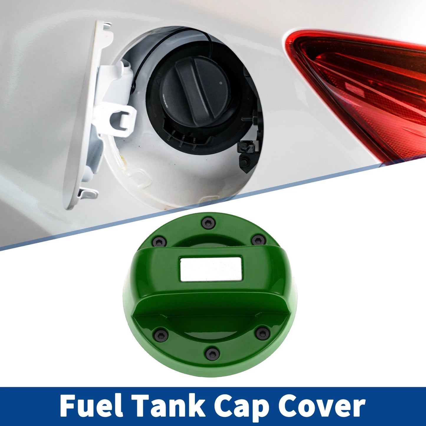 Green Metal Plastic Gas Fuel Tank Cap Cover for Suzuki Jimny (1998-2023)
