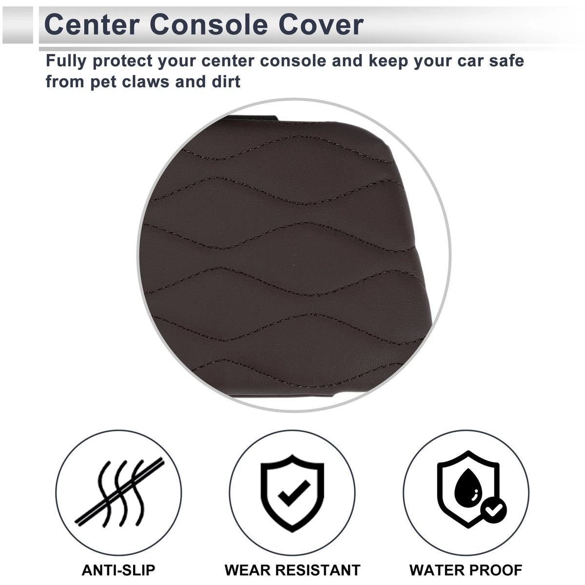 Center Console Cover with Storage Bag for BMW X5 G05 (2019-2023)
