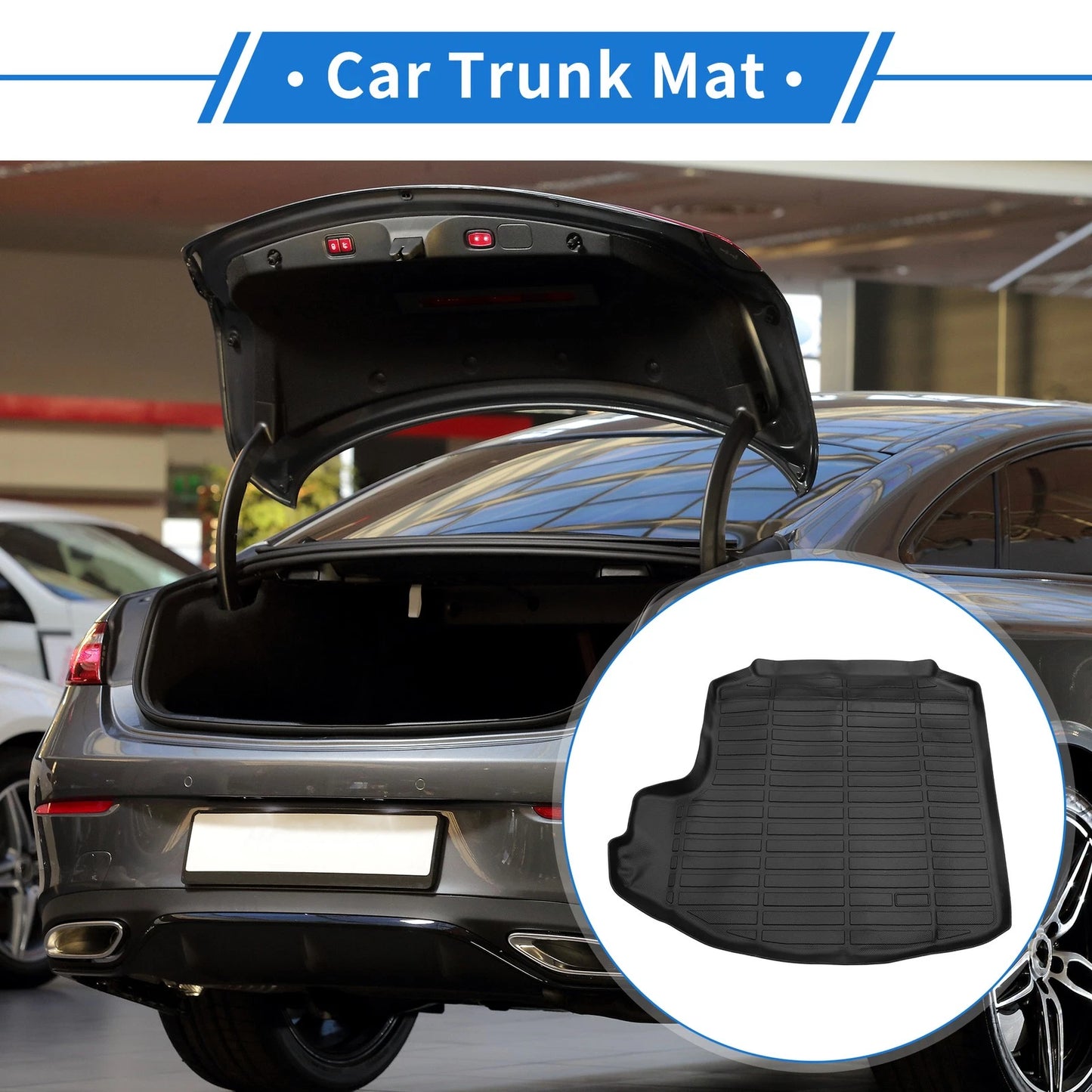 Cargo Liner Rear Trunk Mat for Toyota Crown (2023-2025) Long Stripe Pattern