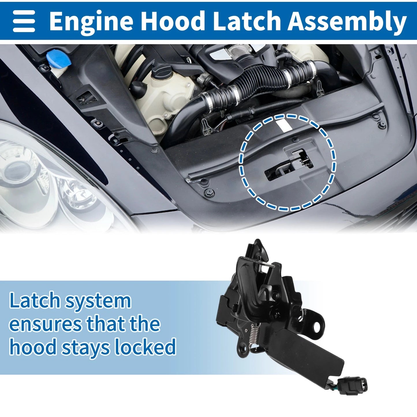 Bonnet Latch Assembly for Toyota Avalon (2019-2023) 1 x Quality Replacement