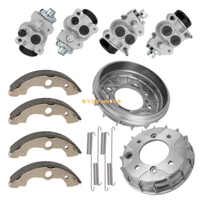 Front Brake Drum with 4 Wheel Cylinders for Honda Rincon (2003–2005)