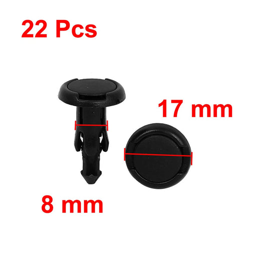 2 8mm Plastic Rivets Fastener Clips for Toyota Bumper