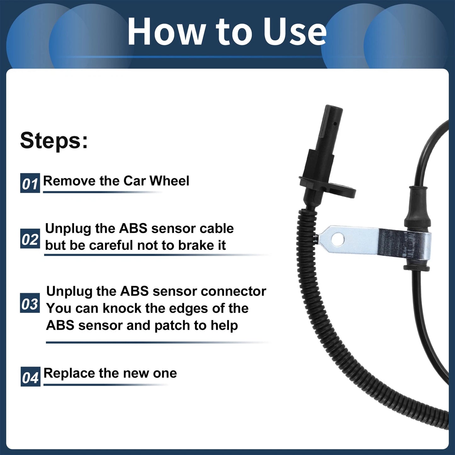 ABS Wheel Speed Sensor for Ford Mustang (2015-2019)
