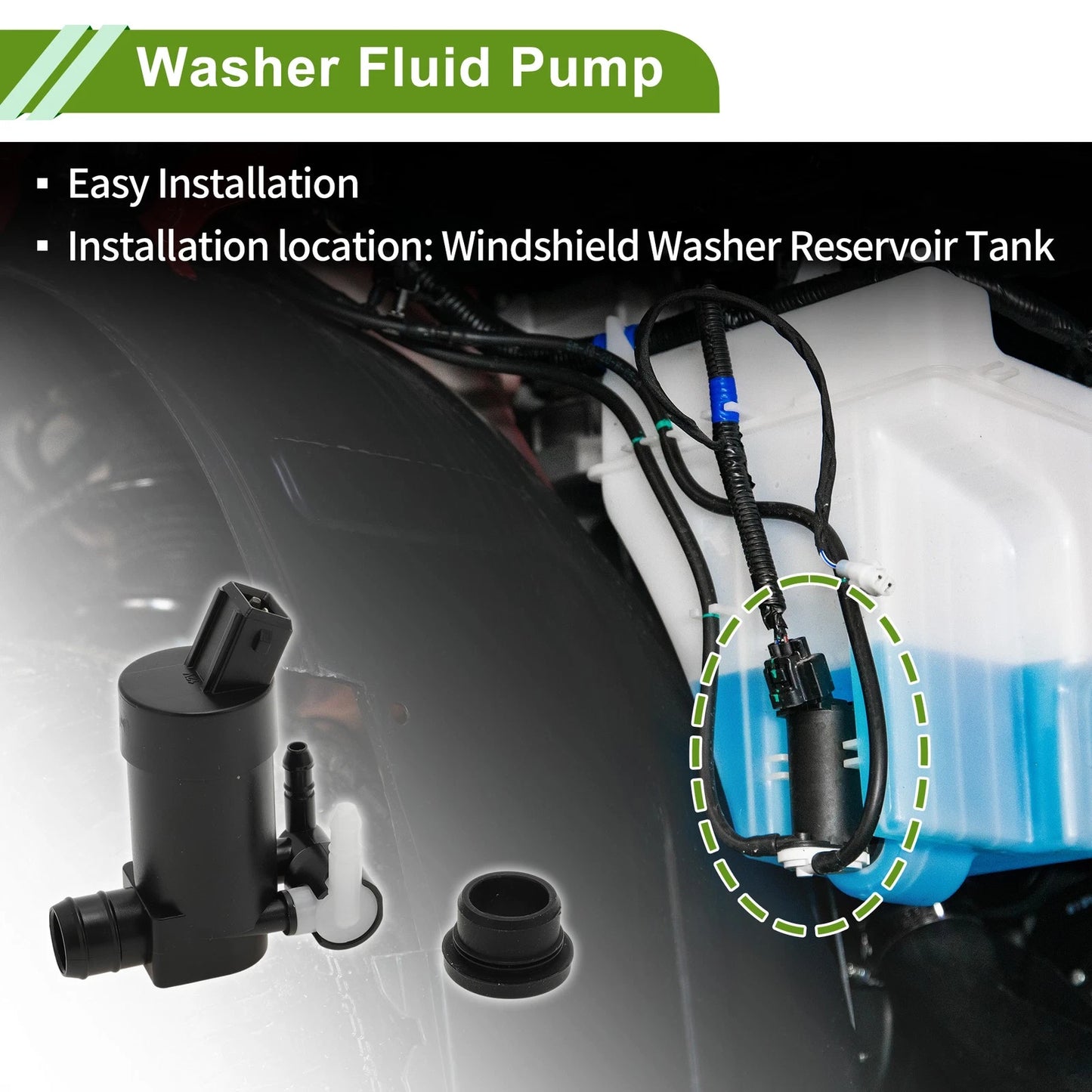 Windshield Washer Pump for Ford Mondeo MK3 2000-2007 (2000-2007)