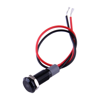 12V 8mm LED Indicator Light for Car Dashboard Panel Warning Lamp