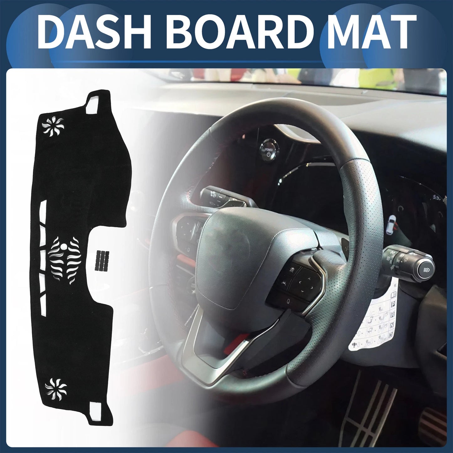 Dashboard Cover Mat for Lexus NX First Generation (2014-2021) Black Set