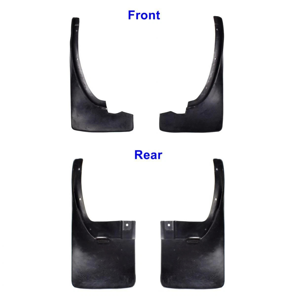 Splash Guard Mud Flap Rubber Set 4 F+R Fits Nissan Navara D40 2WD Truck 2005-14