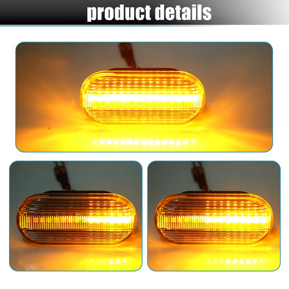 LED Side Marker Turn Signal Lights  Yellow for Ford (2004-2008)