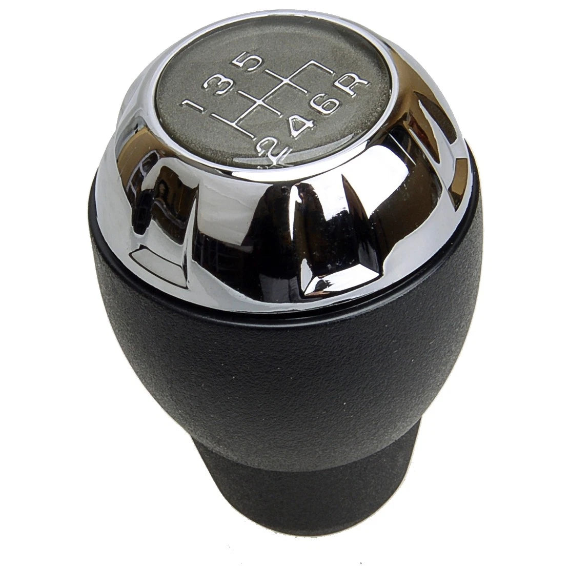 Silver & Black 6 Speed Gear Knob for Jeep Wrangler JK (2011-2018)