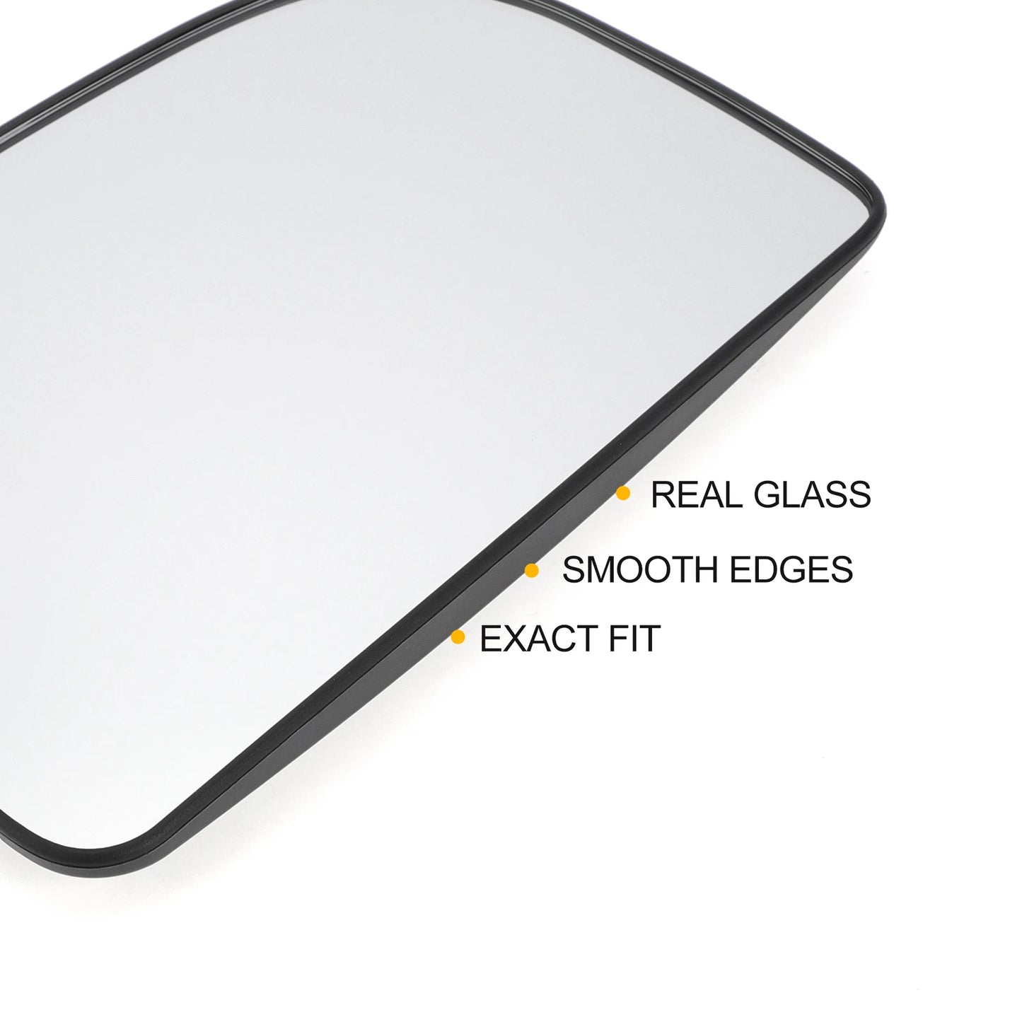 Left Upper White Mirror Glass w/ Back Non-heated for Mercedes Sprinter (2018-2023)