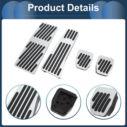 4 Pcs Foot Accelerator Pedal Covers for Mazda 3 (2020)