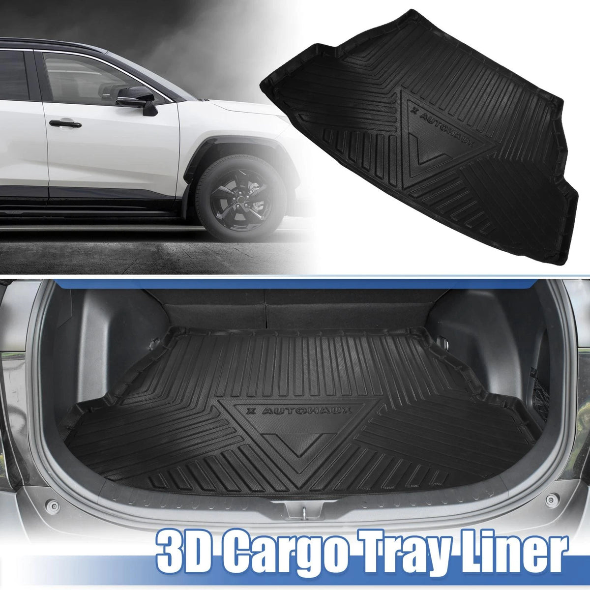Trunk Mat / TPE / Rear Cargo Liner for Toyota RAV4 (2019–2022)