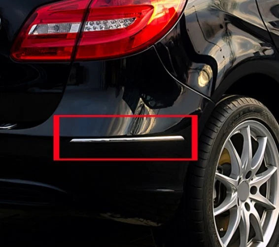 Chrome Rear Bumper Moulding Strip Cover for Mercedes Benz W246 (2012-2019)