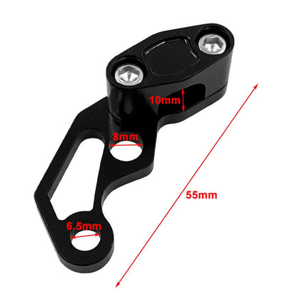 Oil Pipeline Brake Line Clamp Protector for Motor Bikes Aluminum Red