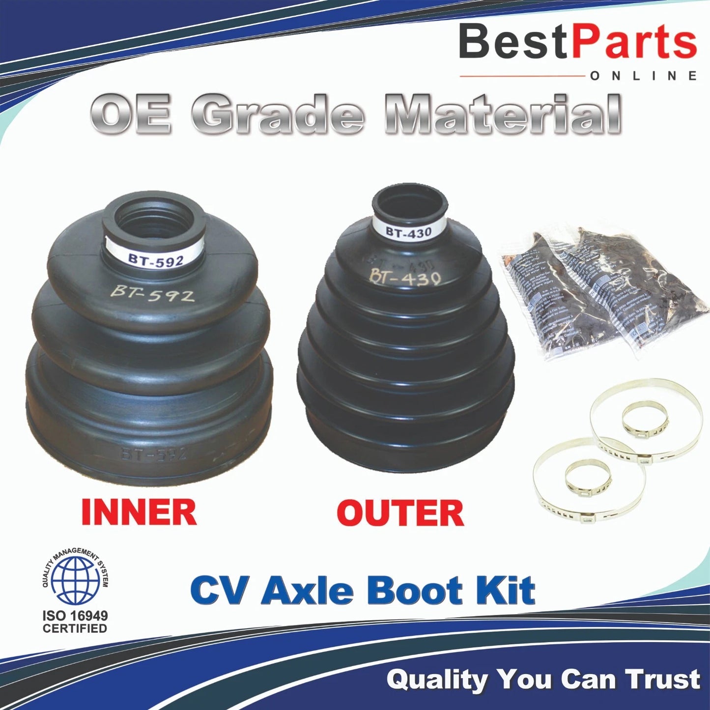 CV Axle Boot Kit Front for Nissan Armada Titan Infiniti QX56 (2004–2015)