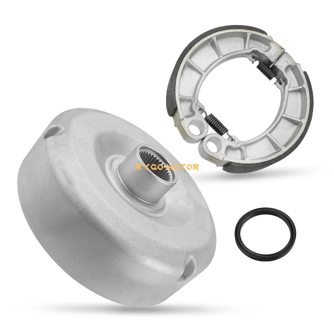Rear Brake Drum Hub & Shoes for Honda Rancher TRX420 (2007–2013)