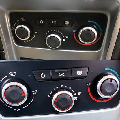 3 x ABS Switch Knob Heater Buttons A/C Covers for Peugeot 206 207 C2 (2000-2010)