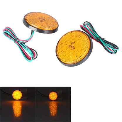 LED Reflector Tail Brake Stop Marker Lights for Universal Auto