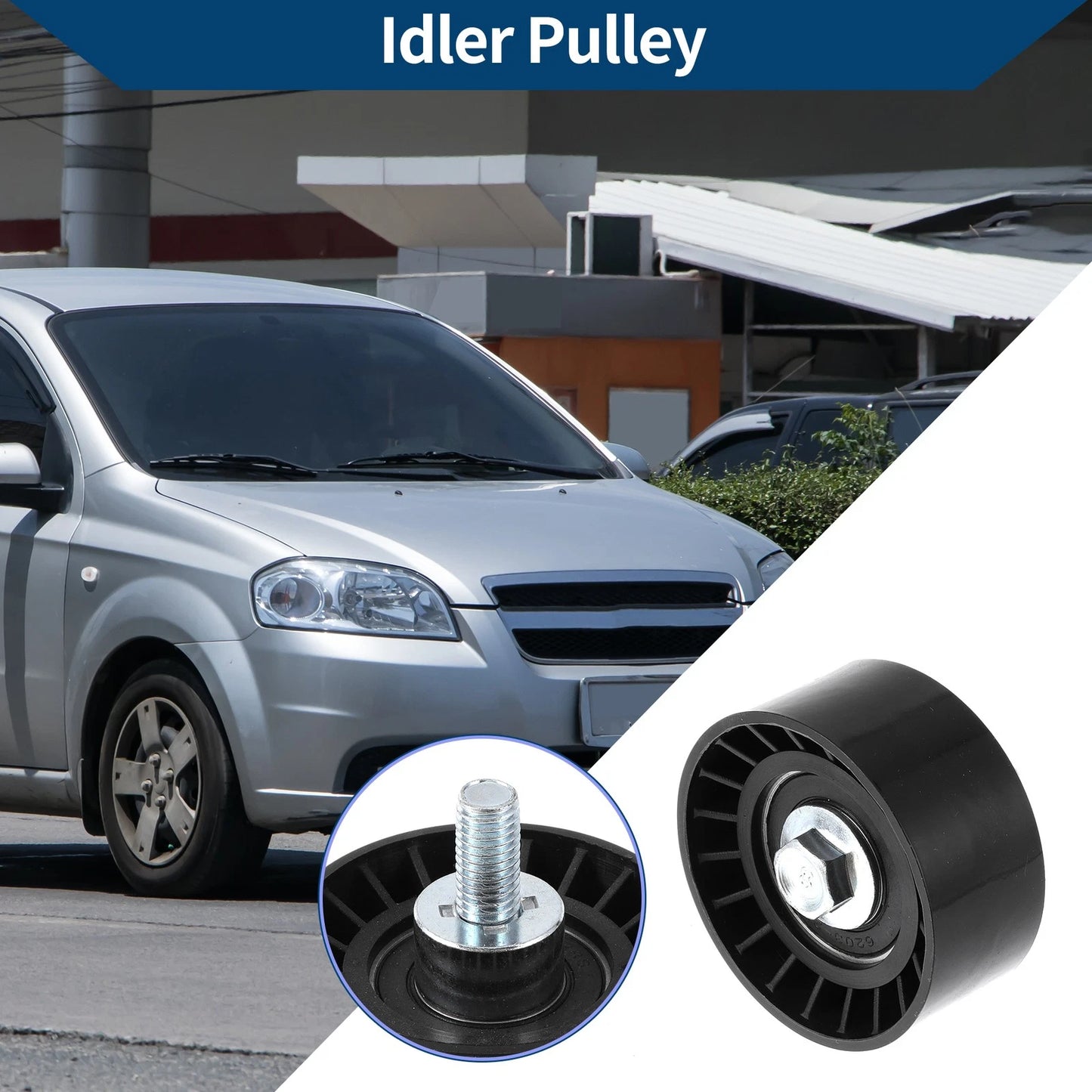 Drive Belt Idler Pulley Pontiac Wave No.96350526 1 Pc (2005-2008)