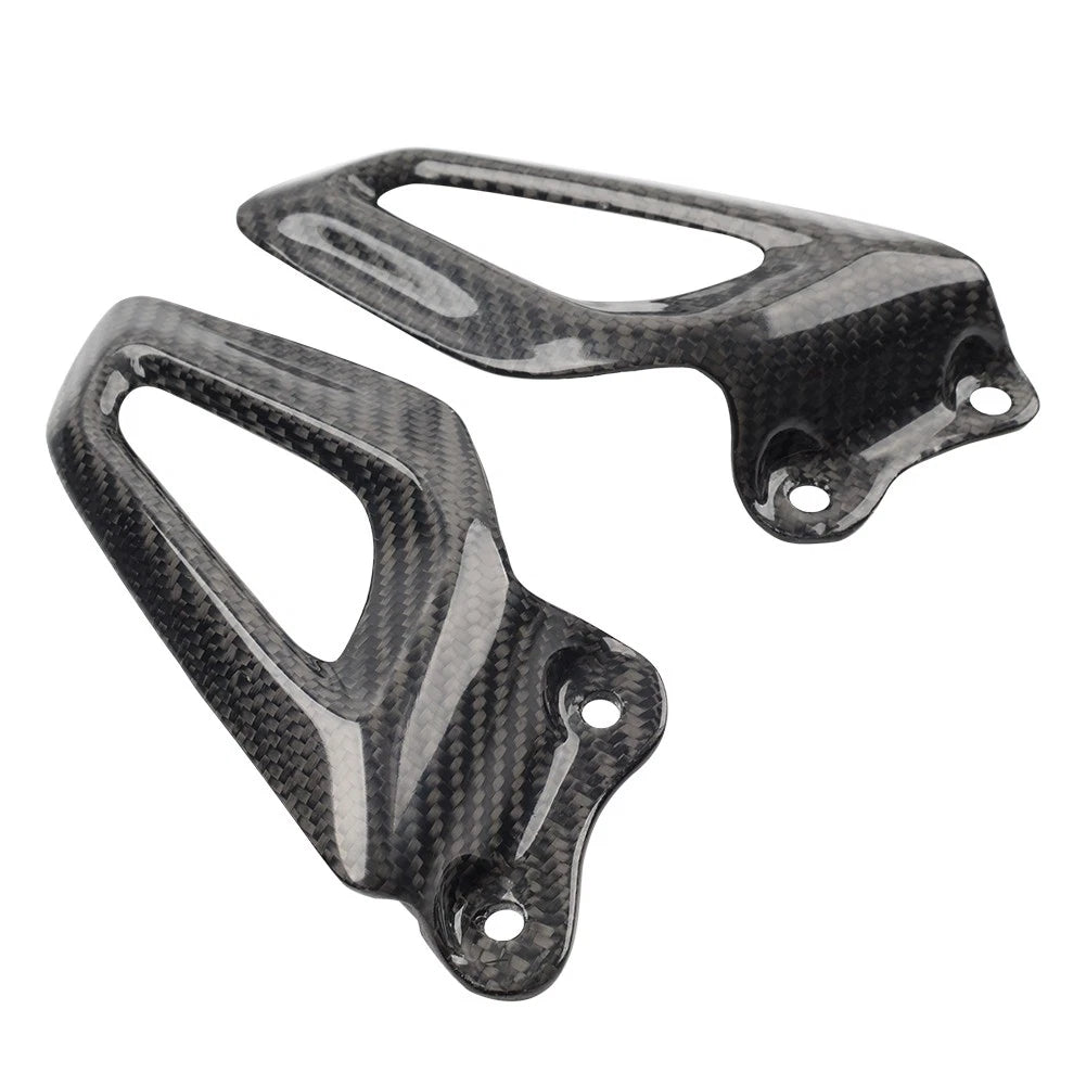 Carbon Fiber Rearset Footrest Plate Heel Guard for BMW S1000RR, M1000RR (19-24)